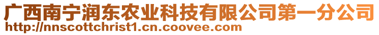 廣西南寧潤東農業科技有限公司第一分公司