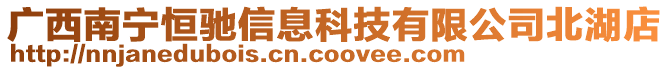 廣西南寧恒馳信息科技有限公司北湖店