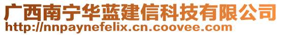 廣西南寧華藍(lán)建信科技有限公司