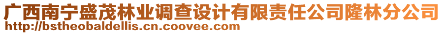 廣西南寧盛茂林業(yè)調(diào)查設(shè)計(jì)有限責(zé)任公司隆林分公司