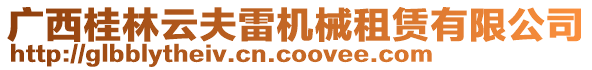 廣西桂林云夫雷機(jī)械租賃有限公司