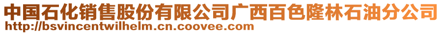 中國(guó)石化銷售股份有限公司廣西百色隆林石油分公司