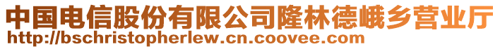 中國電信股份有限公司隆林德峨鄉(xiāng)營業(yè)廳