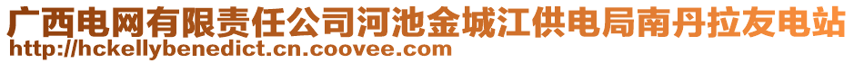 廣西電網(wǎng)有限責(zé)任公司河池金城江供電局南丹拉友電站