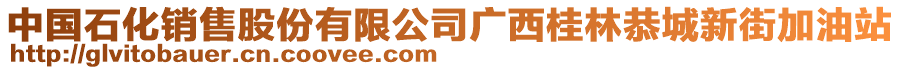 中國(guó)石化銷售股份有限公司廣西桂林恭城新街加油站