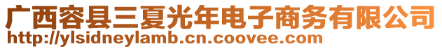 廣西容縣三夏光年電子商務(wù)有限公司