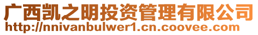 广西凯之明投资管理有限公司