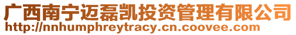 廣西南寧邁磊凱投資管理有限公司