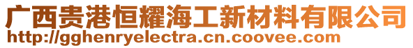 廣西貴港恒耀海工新材料有限公司