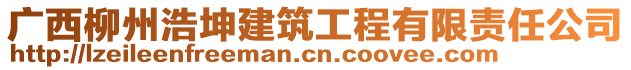 廣西柳州浩坤建筑工程有限責任公司