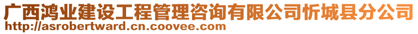 廣西鴻業(yè)建設(shè)工程管理咨詢有限公司忻城縣分公司