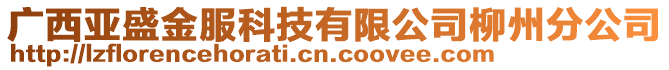 廣西亞盛金服科技有限公司柳州分公司