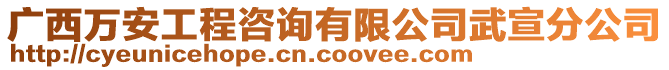 廣西萬安工程咨詢有限公司武宣分公司