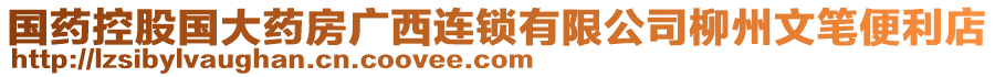 國藥控股國大藥房廣西連鎖有限公司柳州文筆便利店