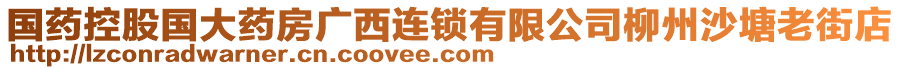 国药控股国大药房广西连锁有限公司柳州沙塘老街店