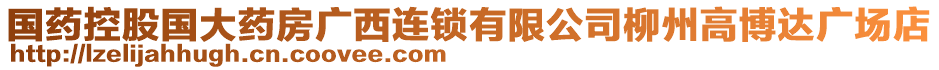 國(guó)藥控股國(guó)大藥房廣西連鎖有限公司柳州高博達(dá)廣場(chǎng)店