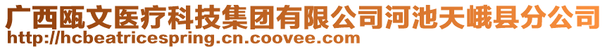 廣西甌文醫(yī)療科技集團(tuán)有限公司河池天峨縣分公司