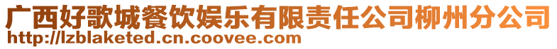 廣西好歌城餐飲娛樂有限責(zé)任公司柳州分公司