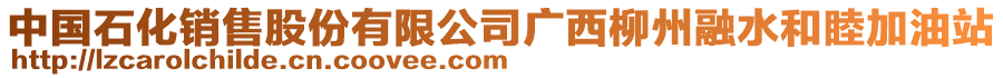 中國(guó)石化銷(xiāo)售股份有限公司廣西柳州融水和睦加油站