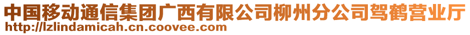 中國(guó)移動(dòng)通信集團(tuán)廣西有限公司柳州分公司駕鶴營(yíng)業(yè)廳