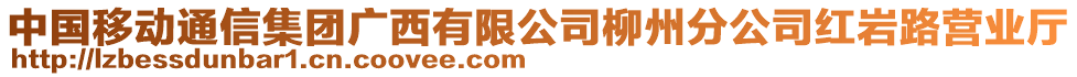 中國移動通信集團(tuán)廣西有限公司柳州分公司紅巖路營業(yè)廳