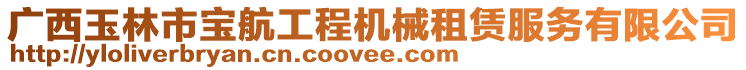 廣西玉林市寶航工程機械租賃服務有限公司