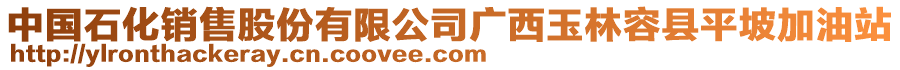 中國石化銷售股份有限公司廣西玉林容縣平坡加油站