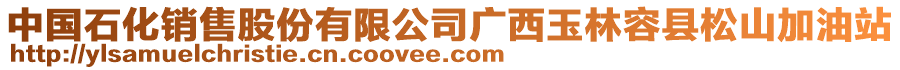 中國石化銷售股份有限公司廣西玉林容縣松山加油站