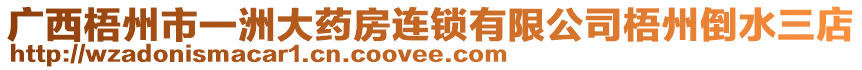 廣西梧州市一洲大藥房連鎖有限公司梧州倒水三店