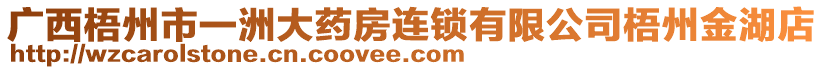 廣西梧州市一洲大藥房連鎖有限公司梧州金湖店