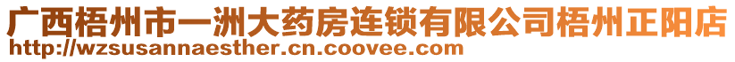 廣西梧州市一洲大藥房連鎖有限公司梧州正陽店