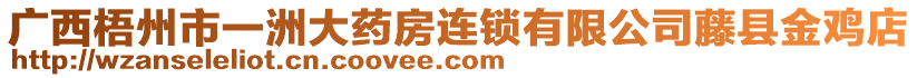 廣西梧州市一洲大藥房連鎖有限公司藤縣金雞店