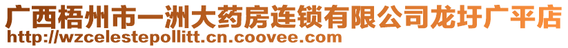 廣西梧州市一洲大藥房連鎖有限公司龍圩廣平店