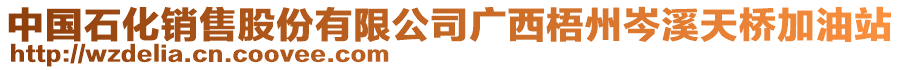 中國(guó)石化銷售股份有限公司廣西梧州岑溪天橋加油站