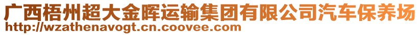 廣西梧州超大金暉運(yùn)輸集團(tuán)有限公司汽車保養(yǎng)場(chǎng)