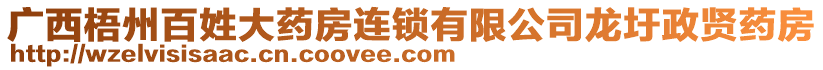 廣西梧州百姓大藥房連鎖有限公司龍圩政賢藥房