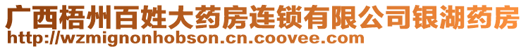 廣西梧州百姓大藥房連鎖有限公司銀湖藥房