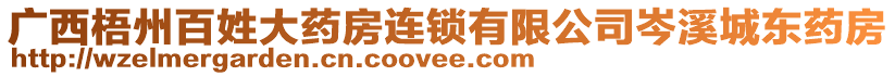 廣西梧州百姓大藥房連鎖有限公司岑溪城東藥房