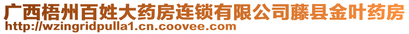 廣西梧州百姓大藥房連鎖有限公司藤縣金葉藥房