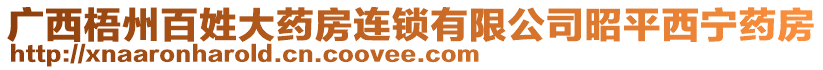 廣西梧州百姓大藥房連鎖有限公司昭平西寧藥房