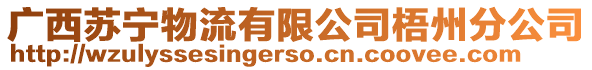 廣西蘇寧物流有限公司梧州分公司