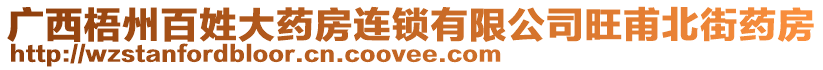 廣西梧州百姓大藥房連鎖有限公司旺甫北街藥房