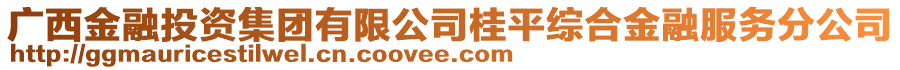 广西金融投资集团有限公司桂平综合金融服务分公司