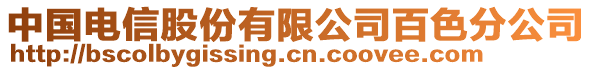 中國(guó)電信股份有限公司百色分公司