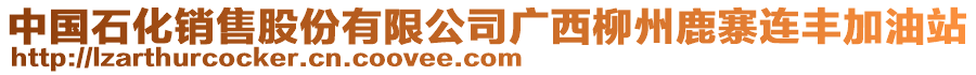 中國(guó)石化銷售股份有限公司廣西柳州鹿寨連豐加油站