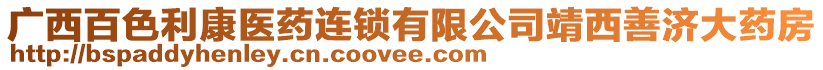 广西百色利康医药连锁有限公司靖西善济大药房