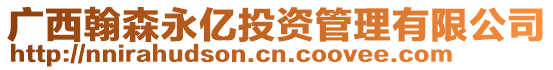 廣西翰森永億投資管理有限公司