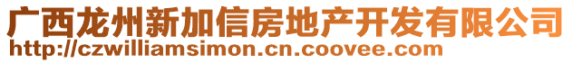 廣西龍州新加信房地產(chǎn)開(kāi)發(fā)有限公司