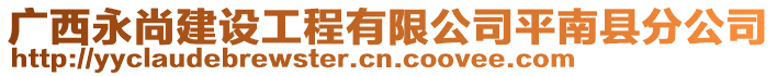 廣西永尚建設(shè)工程有限公司平南縣分公司