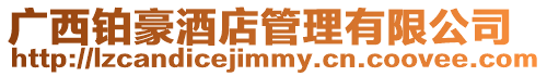 廣西鉑豪酒店管理有限公司